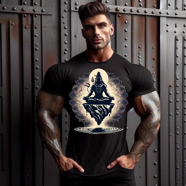 T-shirt Illustration Lord Shiva Yogi (Lord Shiva)