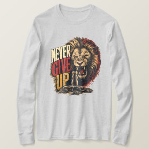 T-shirt Illustration Motivante de la Souris contre le Lion