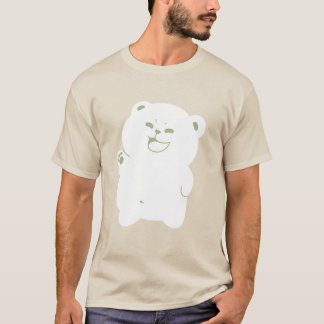T-shirt Illustration numérique d'ours mignon qui agite la