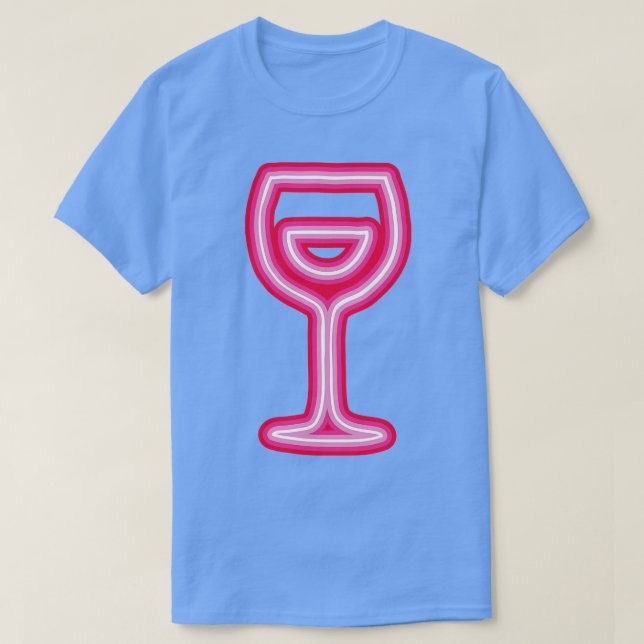 T-shirt Illustration Nyon Vin Glass (Design devant)