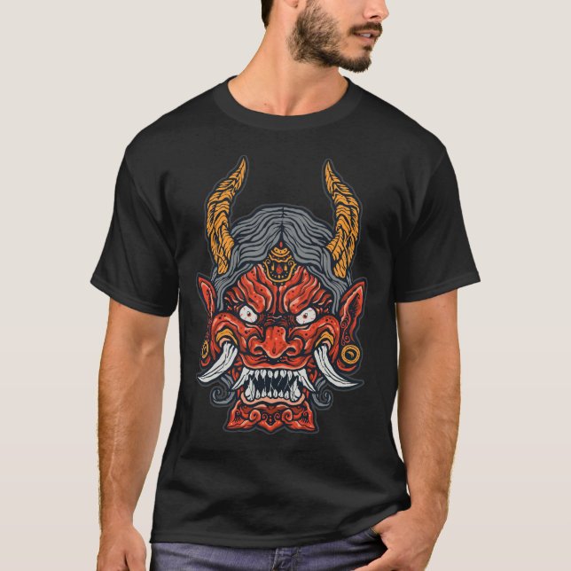 T-shirt Illustration Oni Demon (Devant)