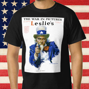 T-shirt Illustration patriotique vintage de l'oncle Sam po