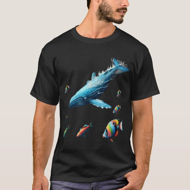 T-shirt Illustration poisson truite de mer (Devant)