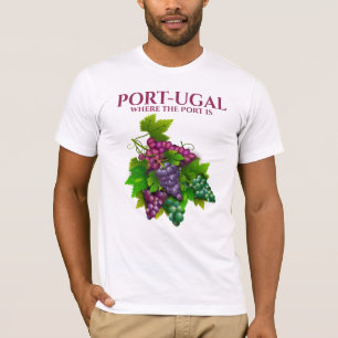 T-shirt Illustration portugaise amusante où se trouve le