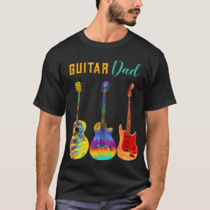 T-shirt Illustration psychédélique colorée du père guitare