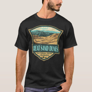 T-shirt Illustration Rétro du Parc National des Grandes Du