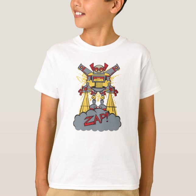 T-shirt Illustration Robot Zap (Devant)