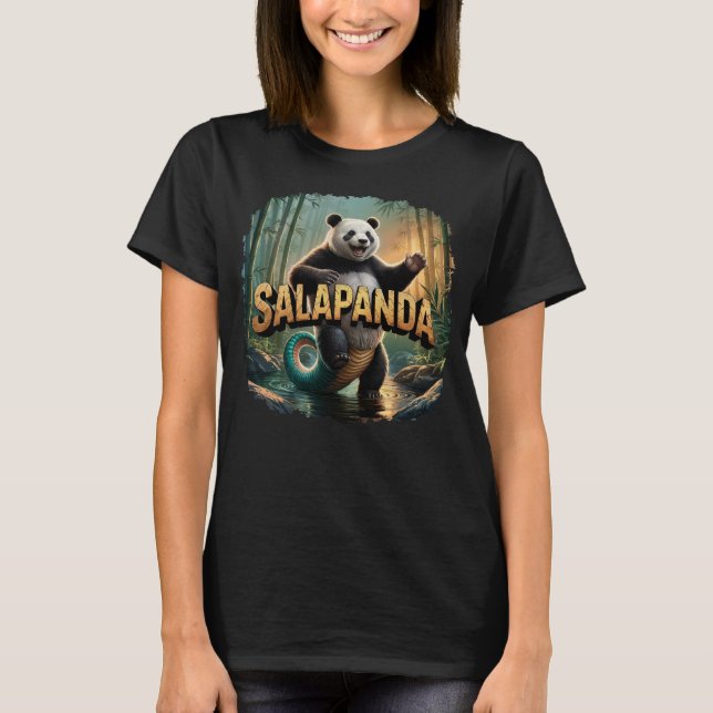 T-shirt Illustration Salapanda Combo Créature Drôle (Devant)