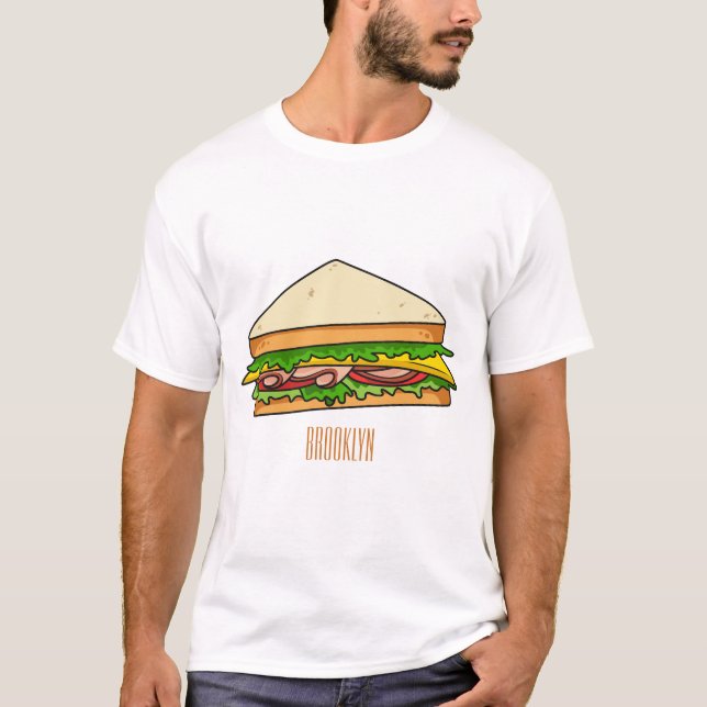 T-shirt Illustration Sandwich (Devant)