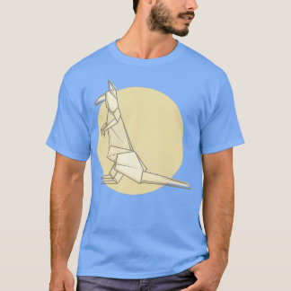 T-shirt Illustration stylisée avec origami de papier de ka