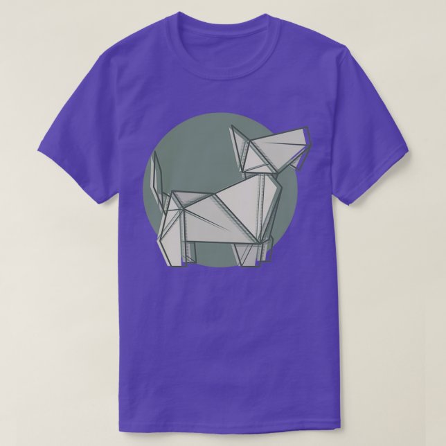 T-shirt Illustration stylisée avec origami de papier de te (Design devant)