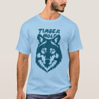 Illustration SVG de loup de bois majestueux sur un