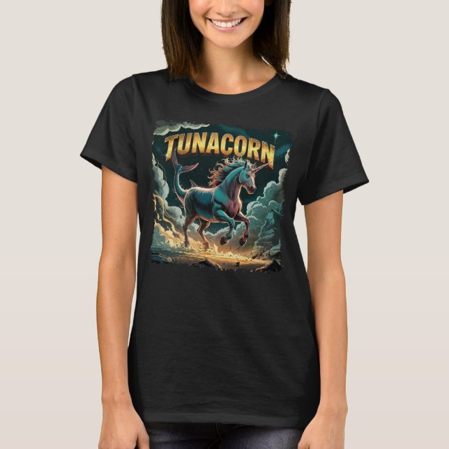 T-shirt Illustration Tunacorn Combo Créature Drôle (Devant)
