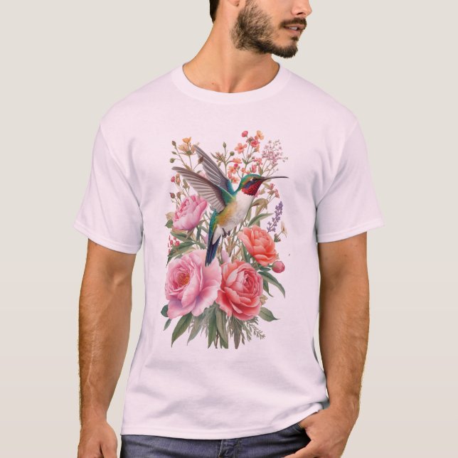T-shirt Illustration vectorielle à l'aquarelle botanique d (Devant)
