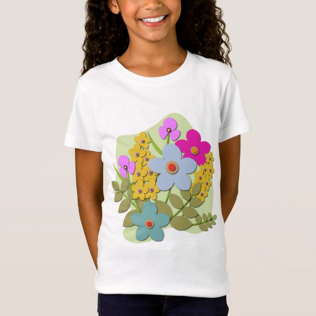 T-Shirt Illustration vectorielle du bouquet de fleurs (Devant)