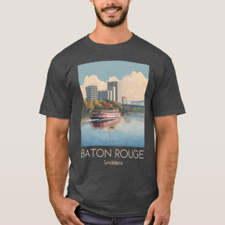 T-shirt Illustration Vintage de Baton Rouge