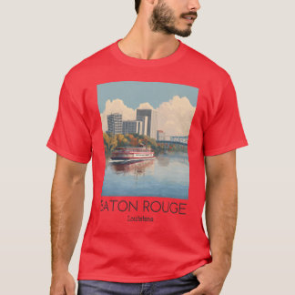 T-shirt Illustration Vintage de Baton Rouge 1