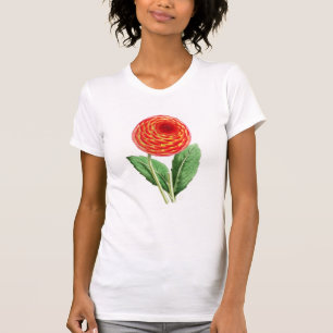 T-shirt Illustration vintage "de dahlia de Flambeau"