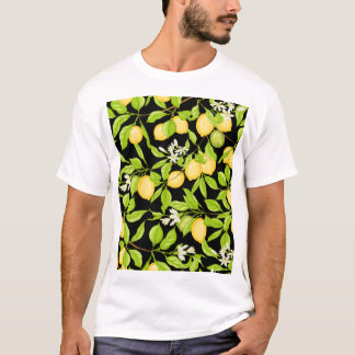 T-shirt Illustration Vintage de la branche de citron