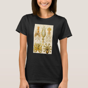 T-shirt Illustration vintage de pieuvre sous-marine Premiu