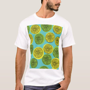 T-shirt Illustration vintage des tranches de citron.