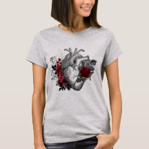 Illustration vintage du coeur avec le sang rouge r