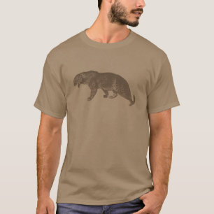 T-shirt Illustration vintage du léopard