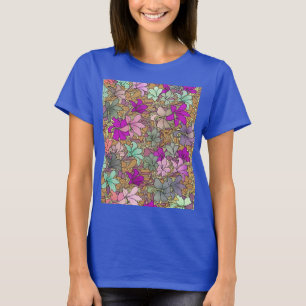 T-shirt Illustration vintage du modèle floral