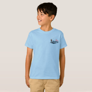 T-shirt Illustration vintage pêche à la basse pour enfants