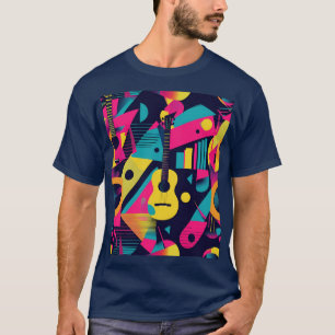 T-shirt Illustrations Abstraites d'instruments de musique