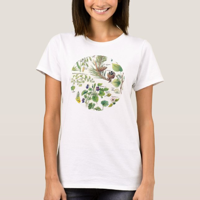 T-shirt Illustrations botaniques de Larousse (Devant)