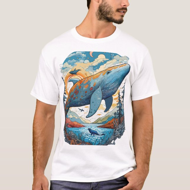 T-shirt Illustrations d'animaux surréalistes (Devant)