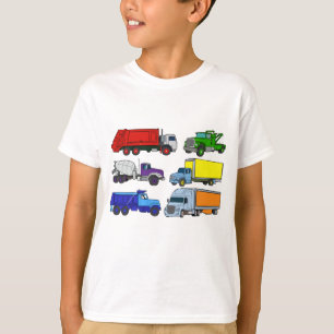 T-shirt Illustrations de camions colorés