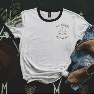 T-shirt Illustrations de camping   Demoiselle d'honneur En