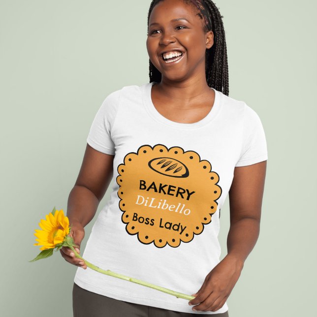 T-shirt Illustrations de pain de boulangerie Jaune (Bakery Bread Illustrations Yellow T-Shirt)