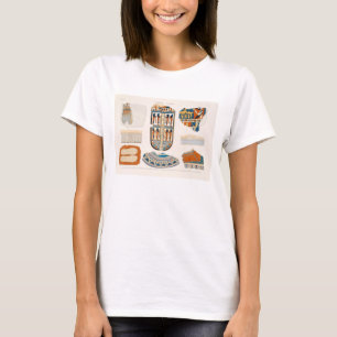 T-shirt Illustrations des détails décoratifs du wrapp