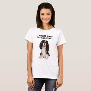 T-shirt illustré cavalier d'épagneul du Roi