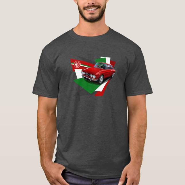 T-shirt illustré par GTV d'Alfa Romeo 1750 (Devant)