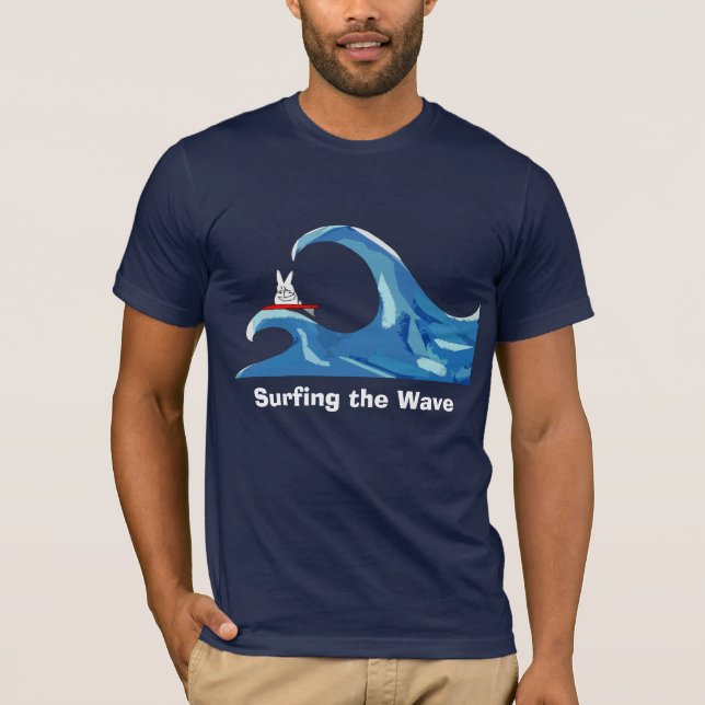 T-shirt illysurfing, surfant la vague (Devant)