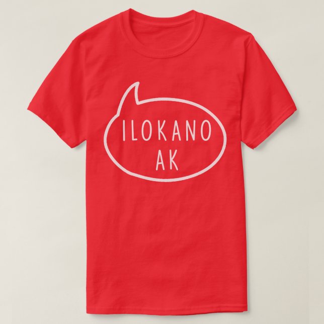 T-shirt ilocano ou ilokano (Design devant)
