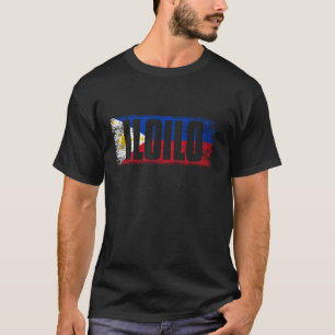 T-SHIRT ILOILO PHILIPPINES AVEC SON FILIPINO FIER DRAPEAU