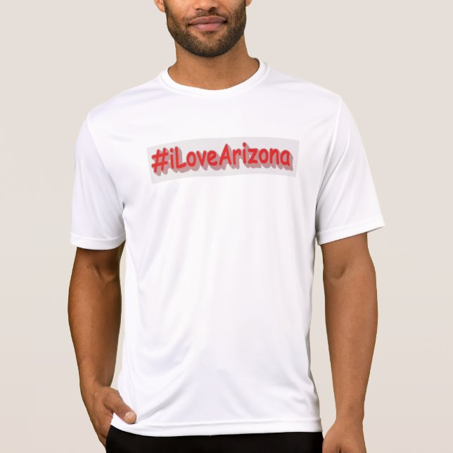 T-shirt "#iLoveArizona " Joli design. Acheter maintenant (Devant)
