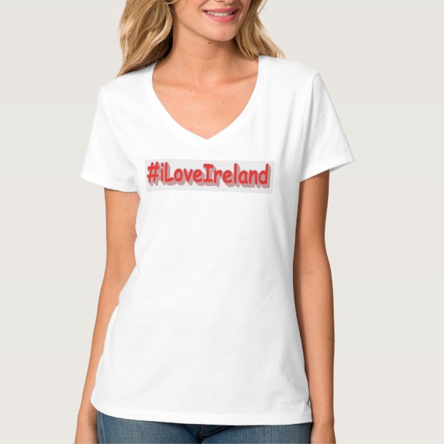 T-shirt "#iLoveIrelands" Joli design. Acheter maintenant (Devant)