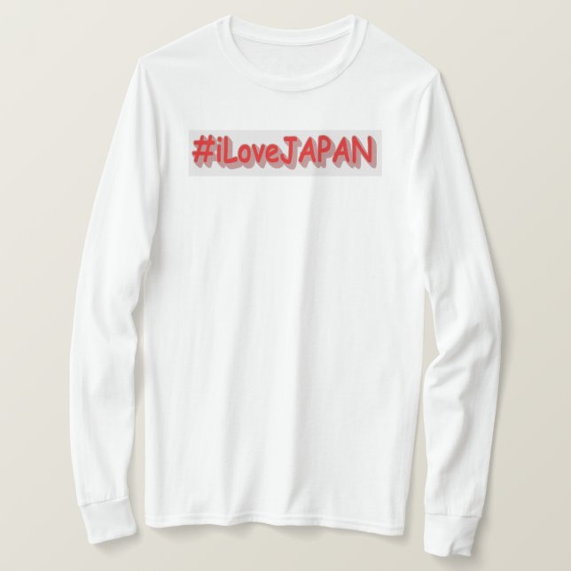 T-shirt "#iLoveJAPAN" Joli design. Commandez dès maintenan (Design devant)