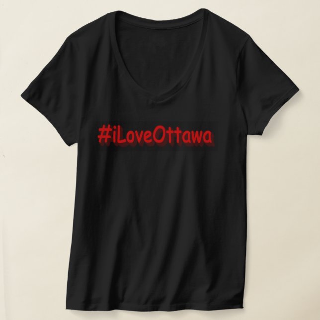 T-shirt "#iLoveOttawa" Joli design. Commandez dès maintena (Poser)