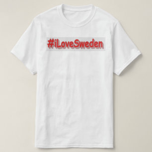 T-shirt "#iLoveSweden" Joli design. Commandez dès maintena