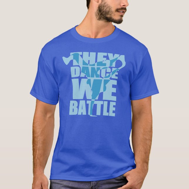 T-shirt Ils dansent, nous luttent (le blanc) (Devant)