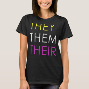 T-shirt Ils Eux Leurs Pronononouns Non Binaires Lgbtq 2