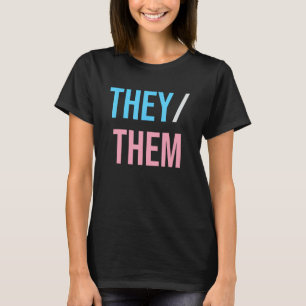 T-shirt Ils leurs pronounounounouns pour non-binary Enby N