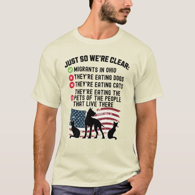 T-shirt Ils Mangent Des Animaux De Compagnie À Springfield (Devant)